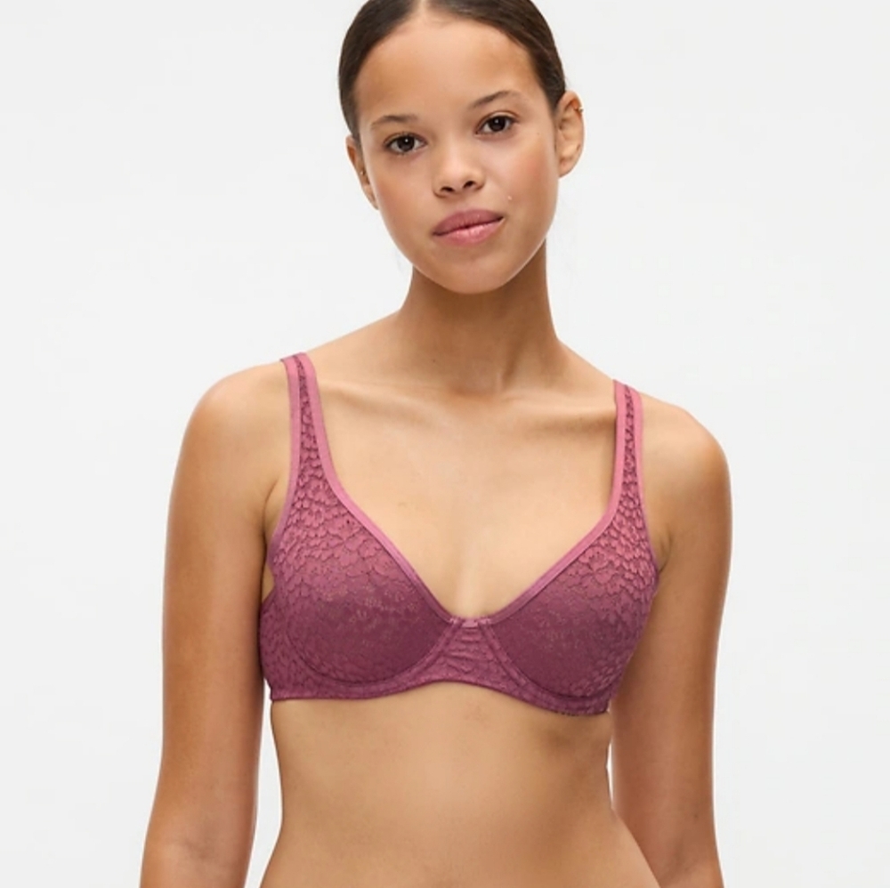 Gap Body Bra | 36B | Pink Lace